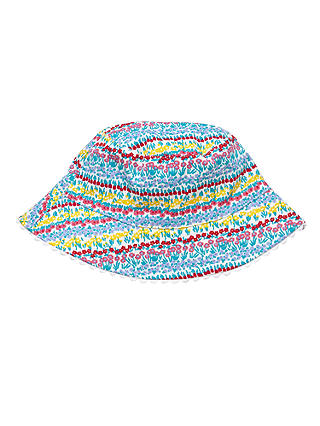 John Lewis & Partners Children's Linear Floral Fisherman Hat, Multi