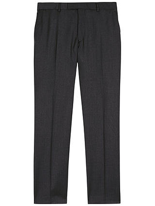 Jaeger Wool Regular Fit Suit Trousers, Charcoal