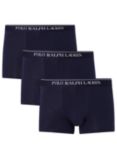 Polo Ralph Lauren Cotton Trunks, Pack of 3, Navy