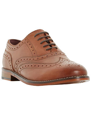 Dune Fion Lace Up Brogues, Brown