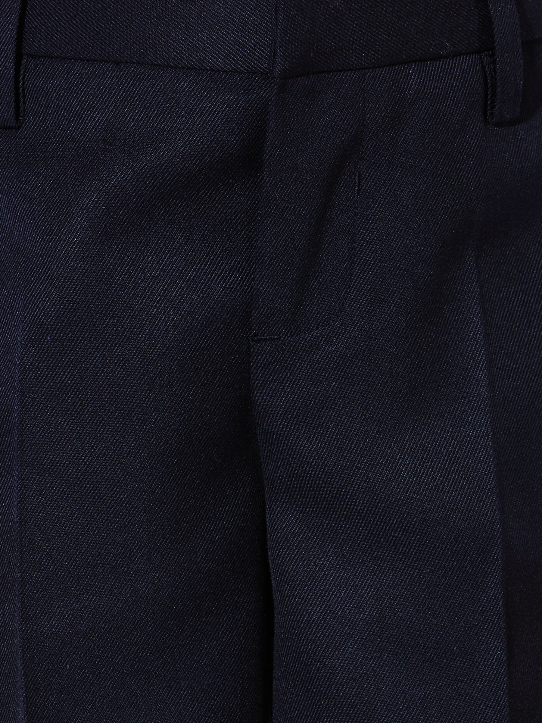 John Lewis Boys' Adjustable Waist Regular Length School Shorts, Navy at ...