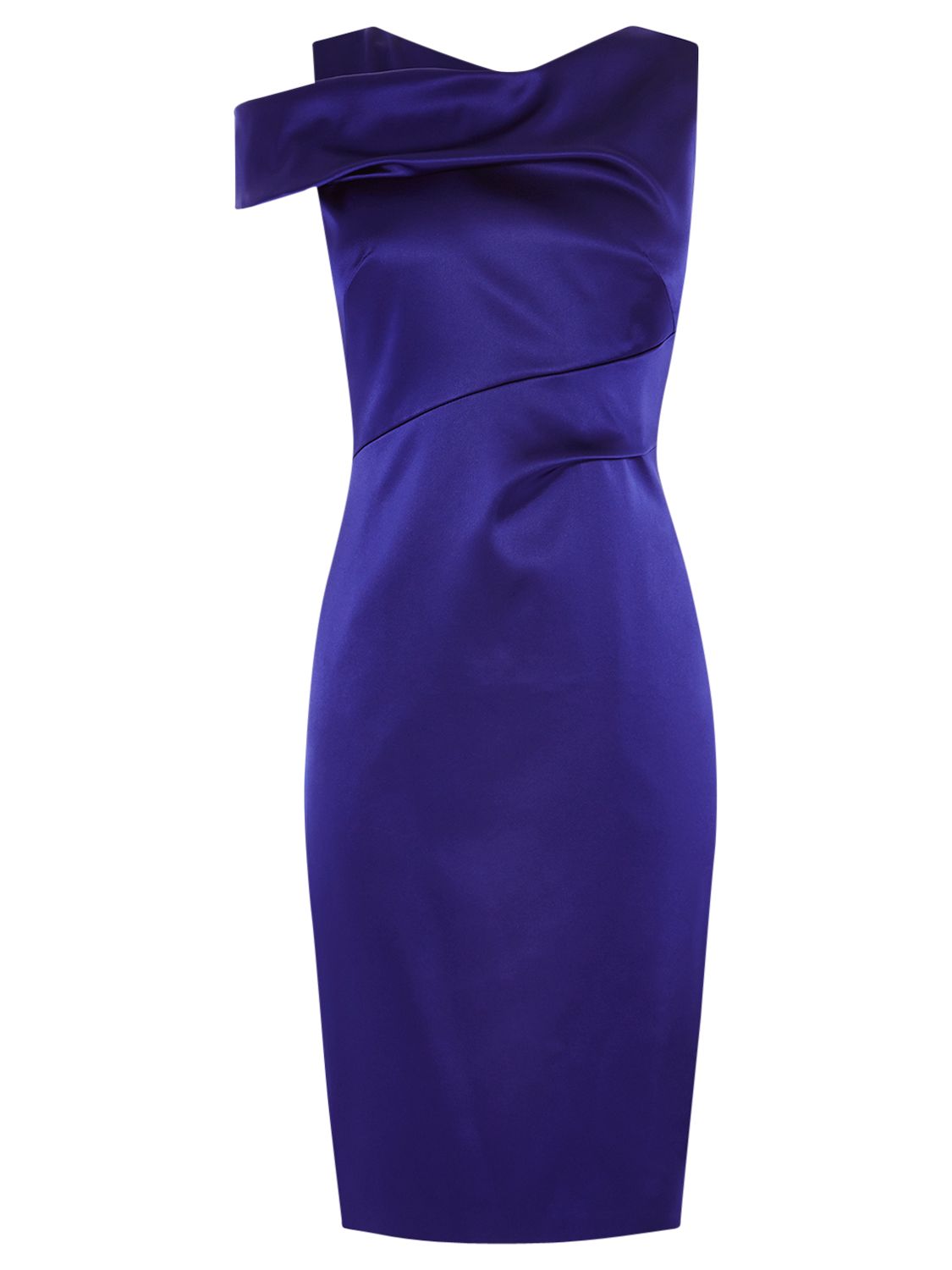 Karen Millen Couture Draped Satin Dress, Blue