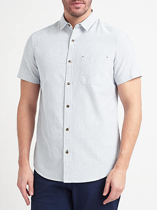 John Lewis & Partners Oxford Stripe Short Sleeve Shirt