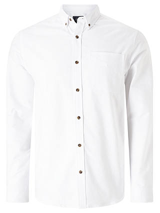 John Lewis & Partners Laundered Cotton Oxford Shirt, White