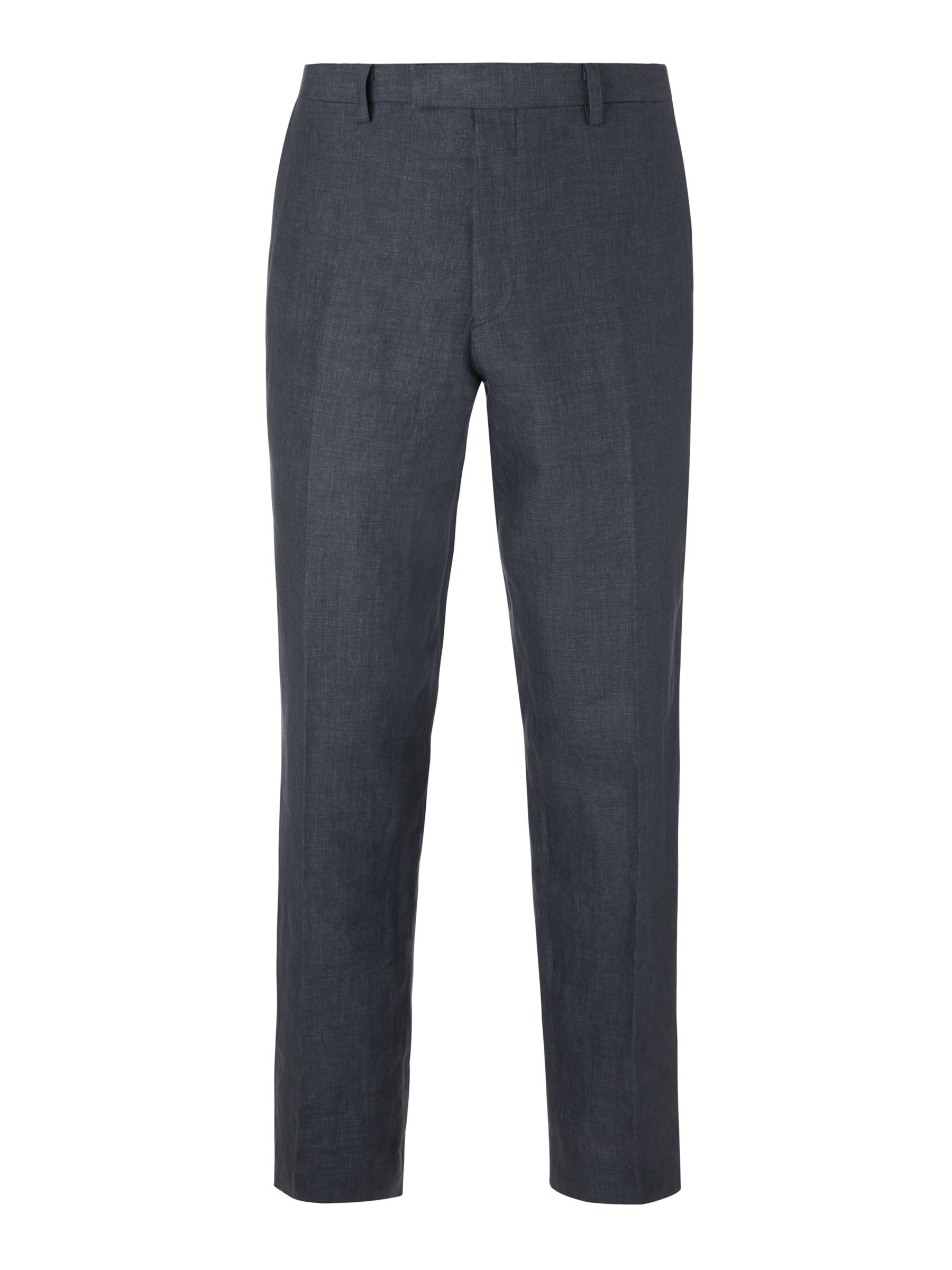 John Lewis Linen Regular Fit Suit Trousers, Navy