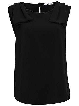 Gina Bacconi Moss Crepe Top With Shoulder Detail