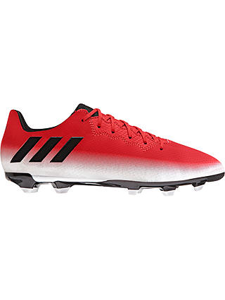 adidas Children's Messi 16.3 FG Football Boots, Red/White
