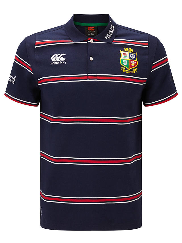British & Irish Lions Rugby Men's NZ 2017 S/S Polo Shirt Small New Navy 
