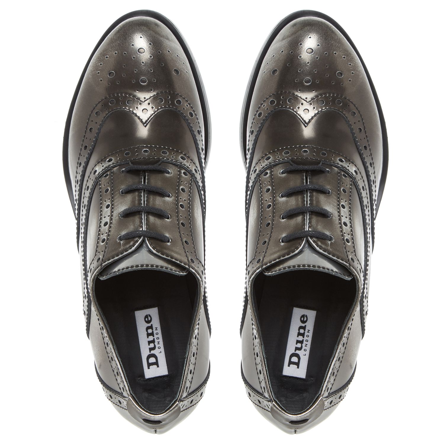 pewter brogues