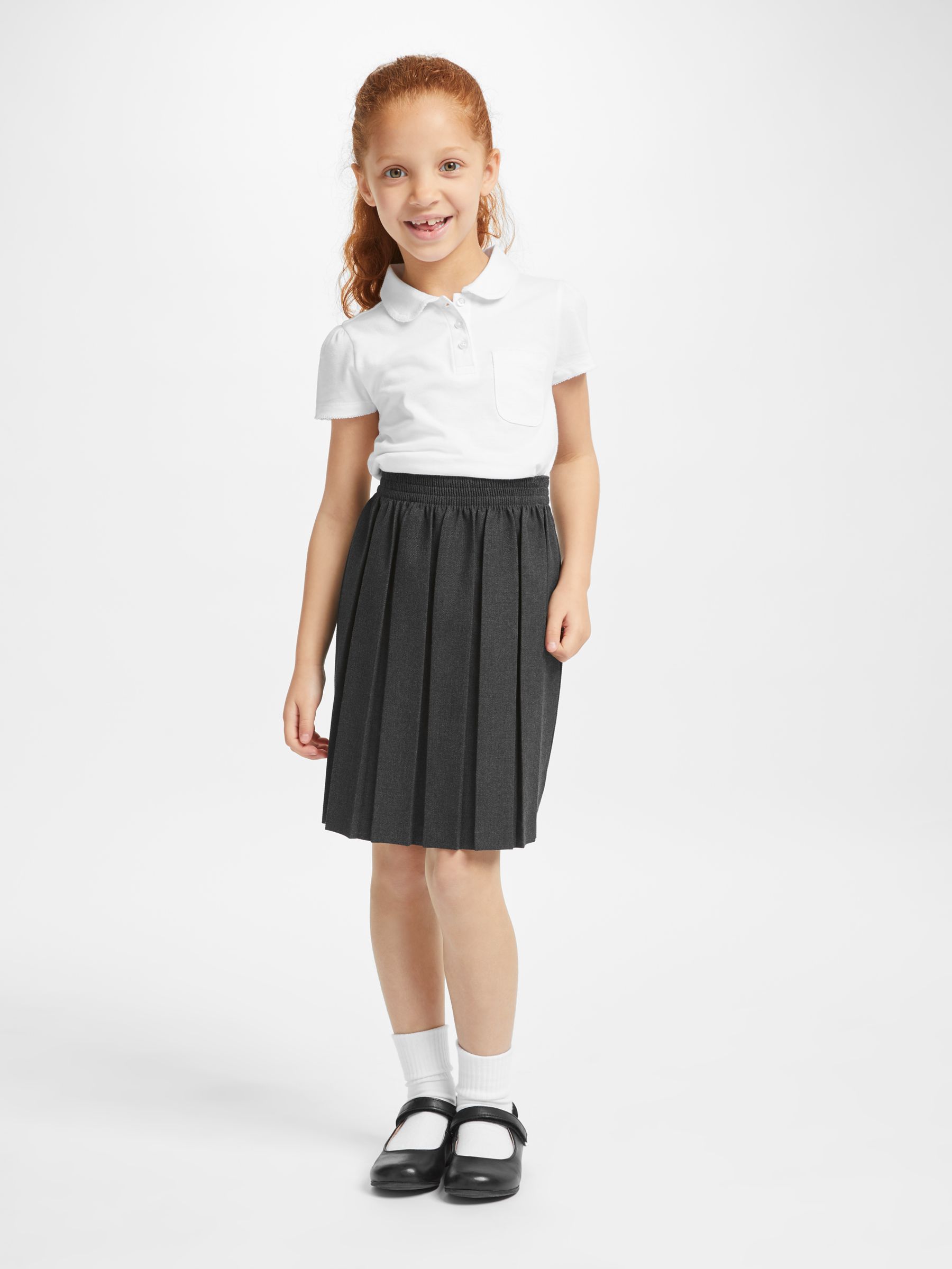 John Lewis & Partners Girls' Pleated School Skirt at John Lewis & Partners