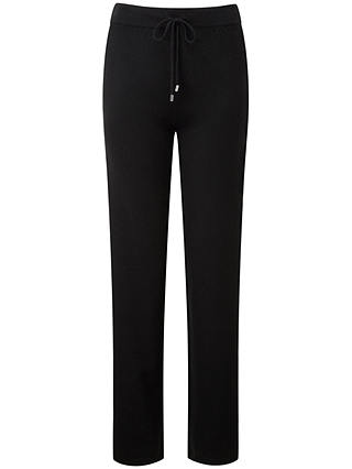 Pure Collection Milli Cashmere Lounge Trousers, Black