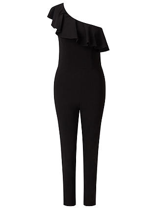 Miss Selfridge Frill Jumpsuit, Black