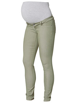 Mamalicious Elly Skinny Maternity Jeans, Vetiver Green