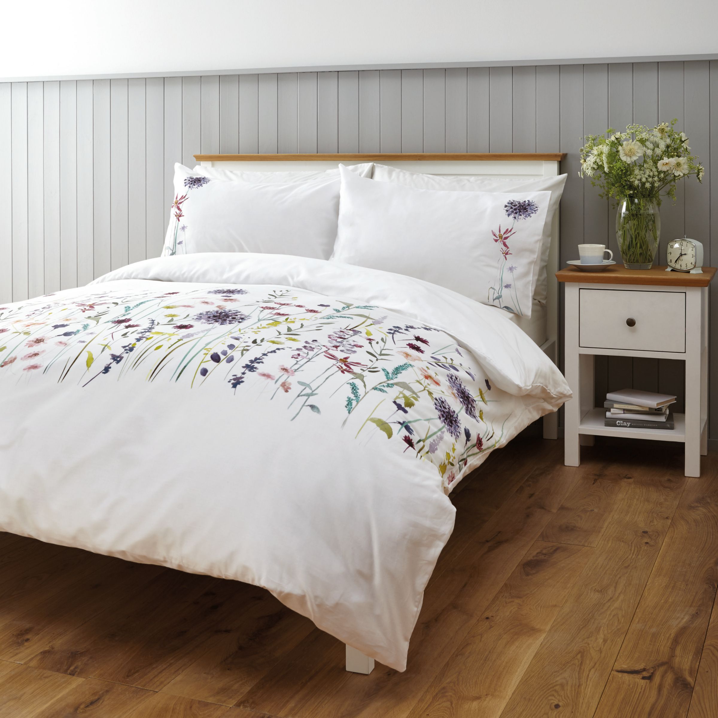 John Lewis Partners Soft And Silky Leckford Duvet Cover And