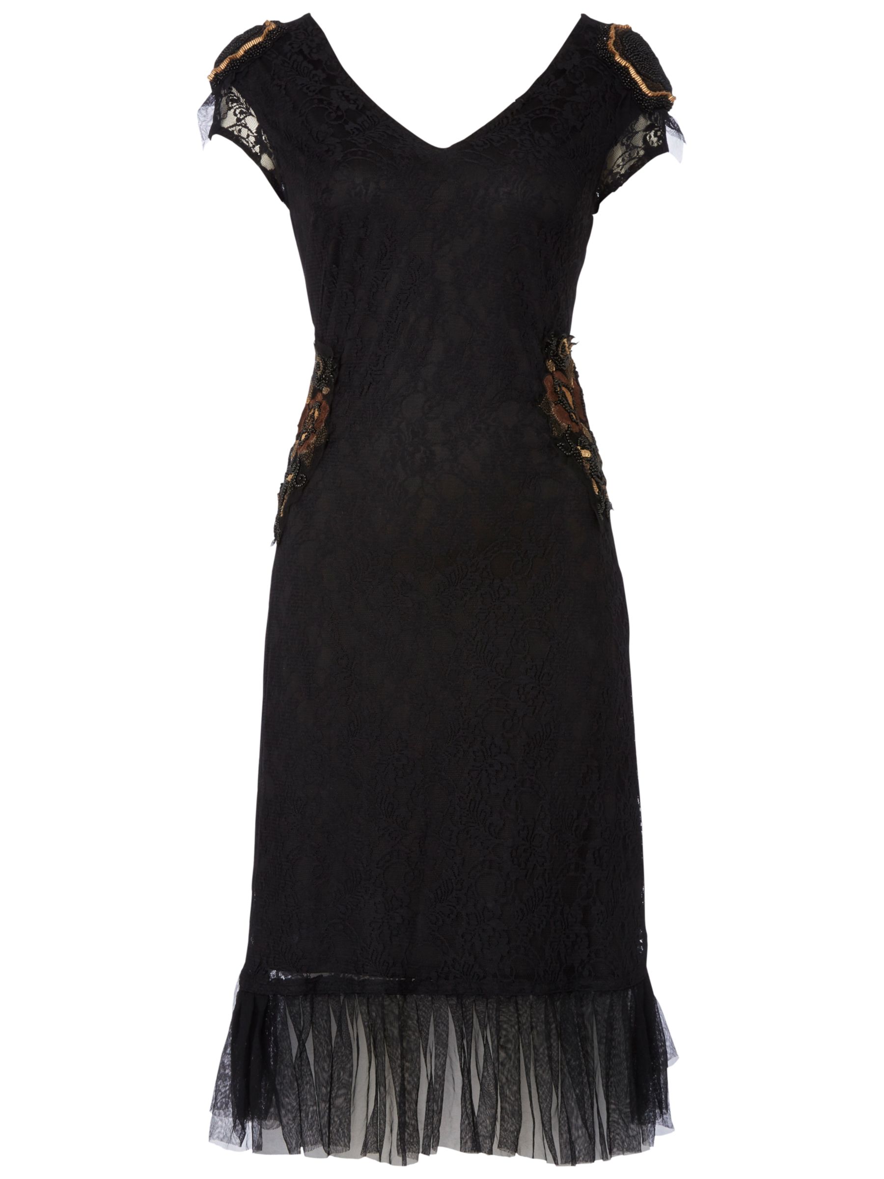 Raishma Lace Detail Dress, Black