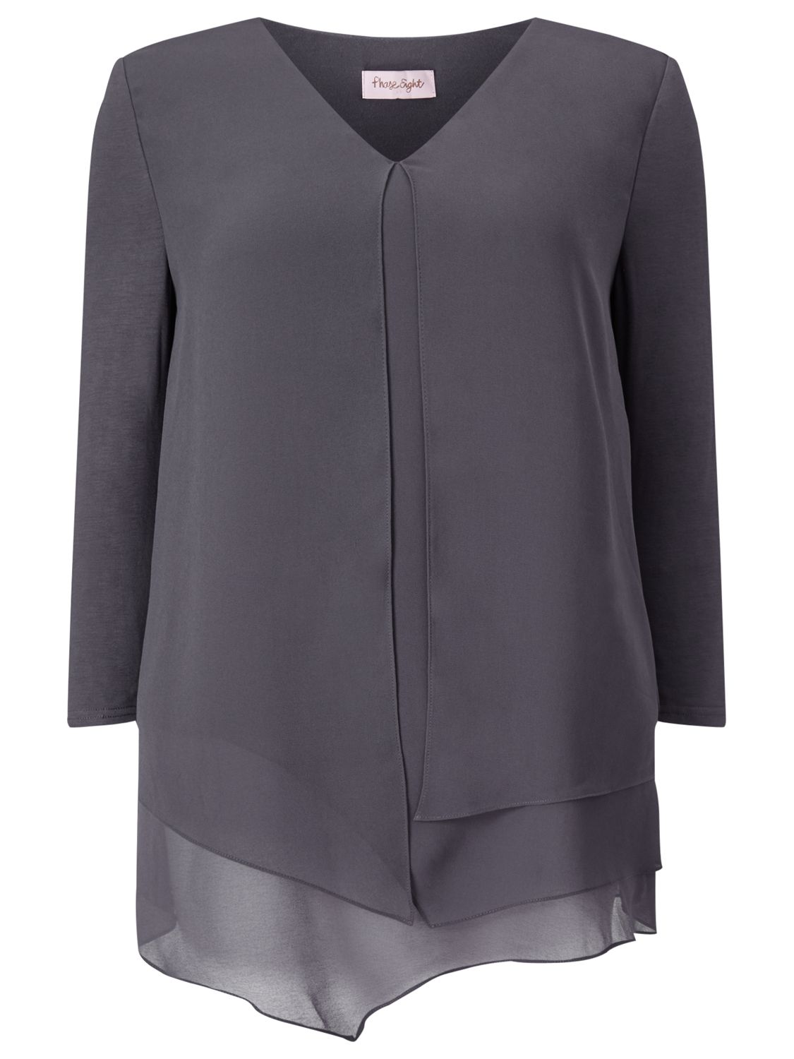 Phase Eight Lenia Layered Top, Grey