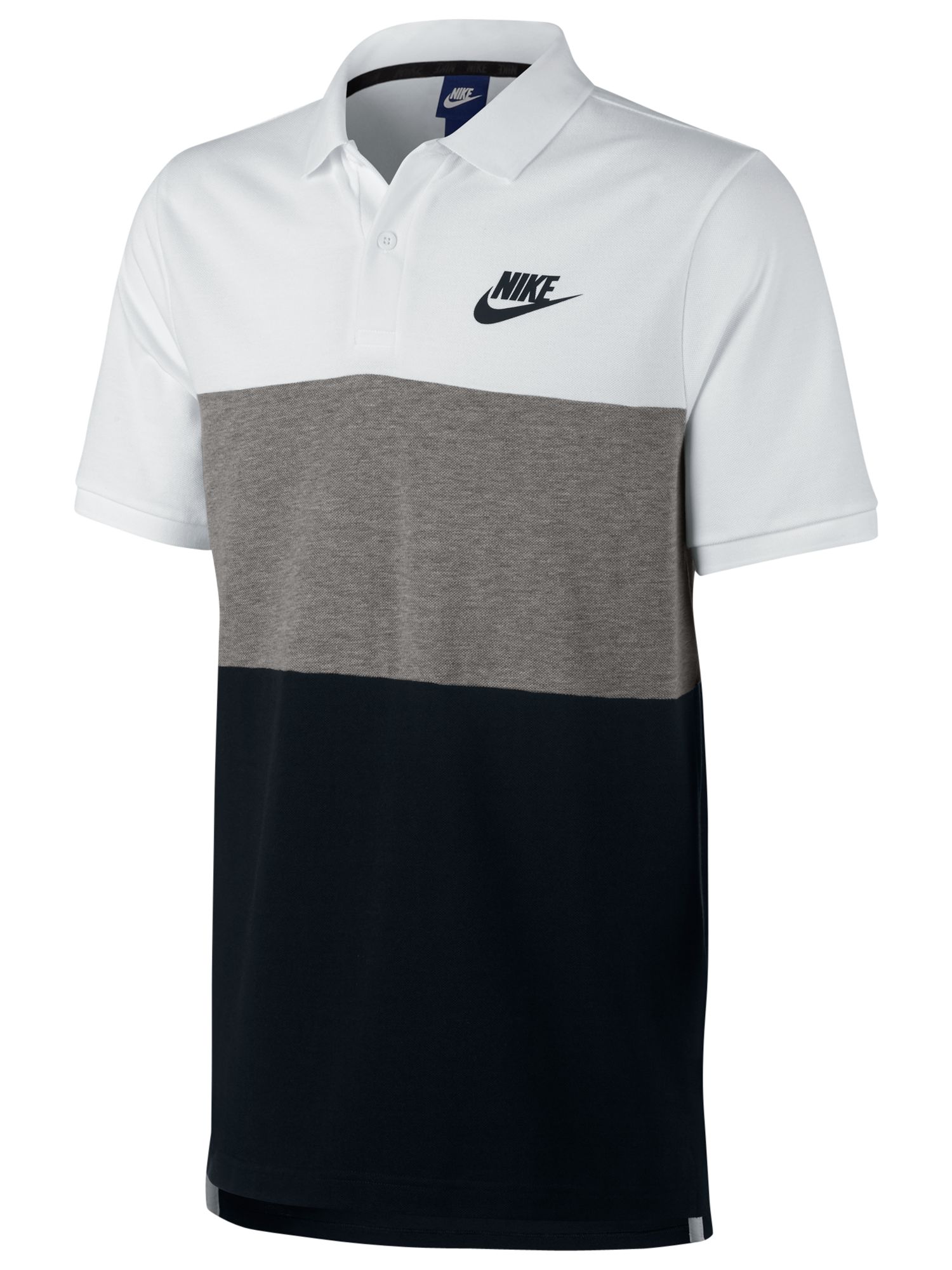 Nike Matchup Polo Shirt Whitegreyblack At John Lewis And Partners