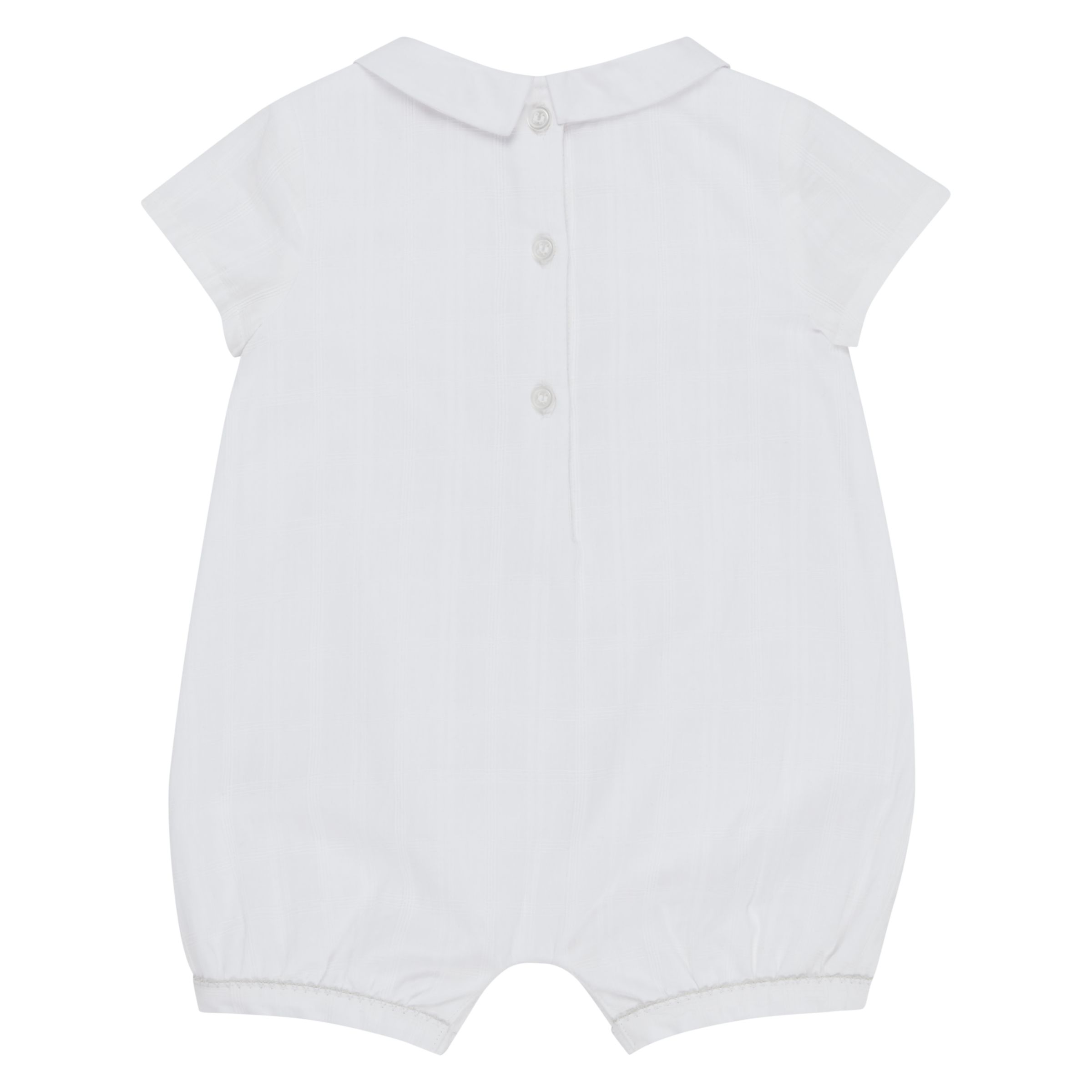 white newborn romper