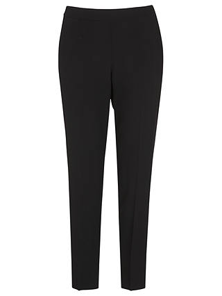 Whistles Anna Elasticated Back Trousers, Black