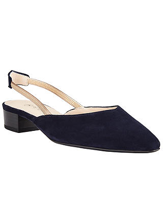 Peter Kaiser Carsta Slingback Court Shoes, Navy Suede