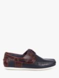 Barbour Capstan Boat Shoes, Navy/Brown