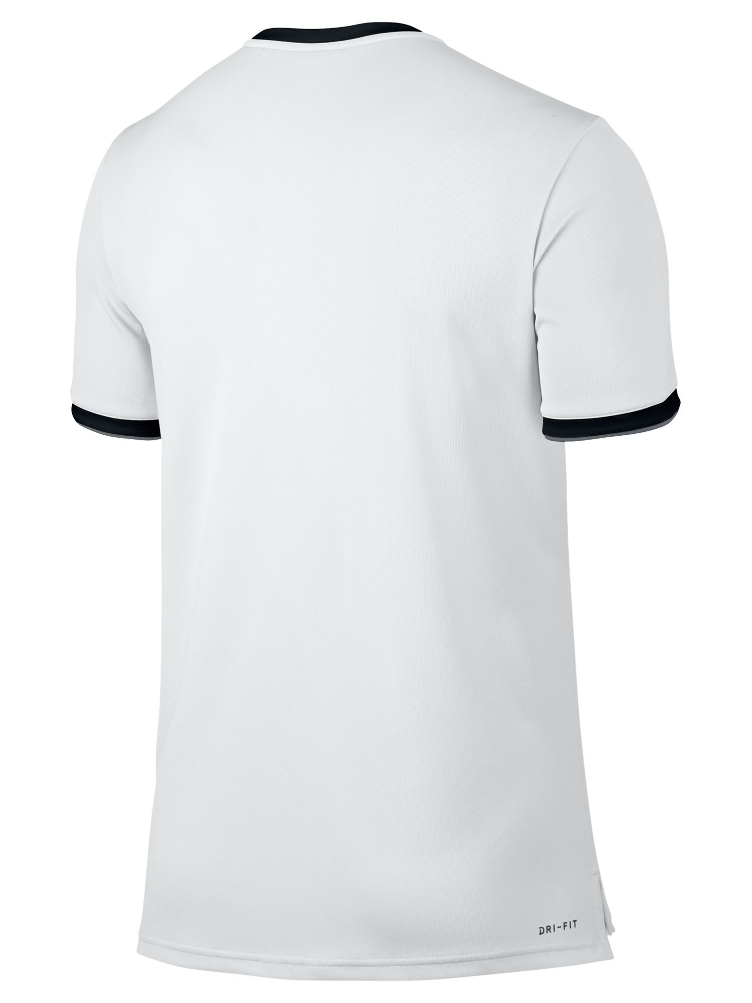 Nike NikeCourt Dry Tennis T-Shirt, White/Black