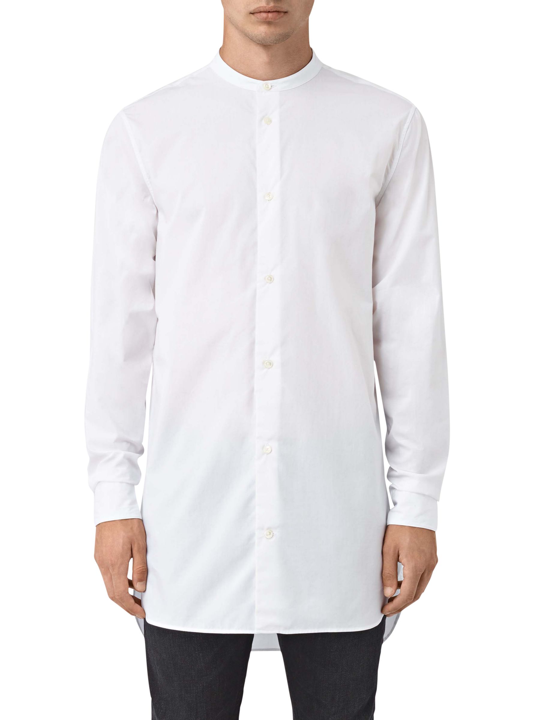 AllSaints Ashton Long Sleeve Shirt, Optic White