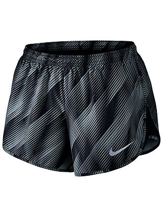 Nike Dry Tempo Fragment Print Running Shorts, Black