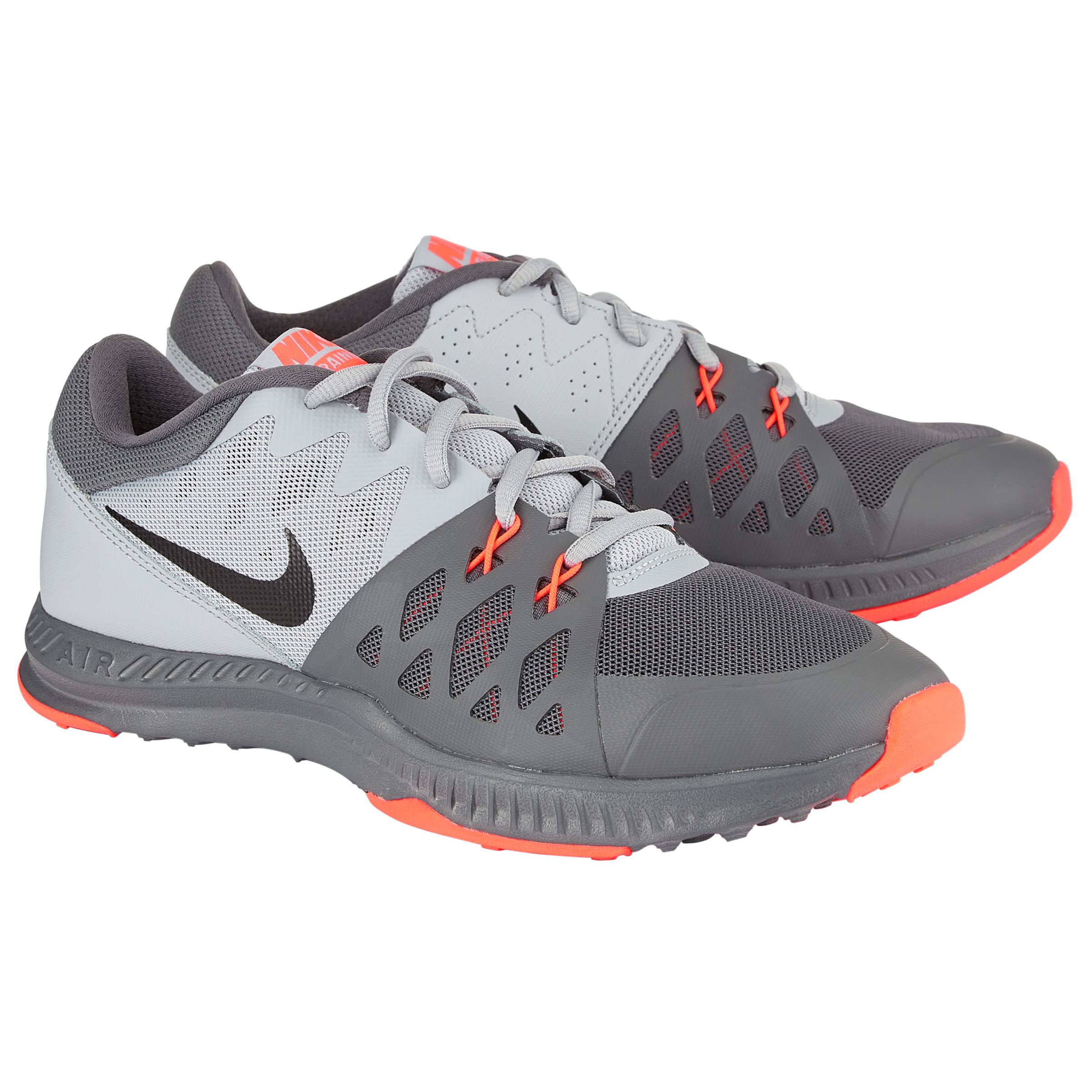 nike grey and orange trainers