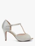 Rainbow Club Adrianna Satin and Tulle Stiletto Heel Sandals, Ivory