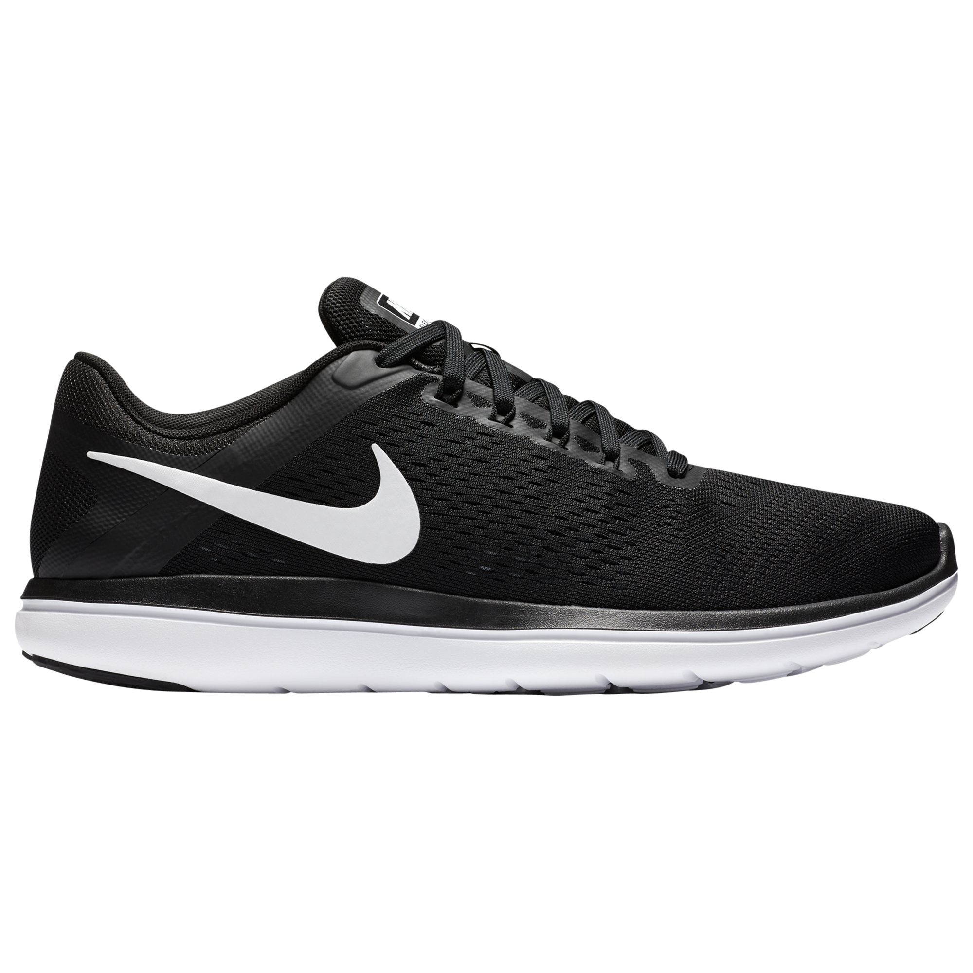 Nike Flex 2016 RN Men's Running Shoes, Black/White