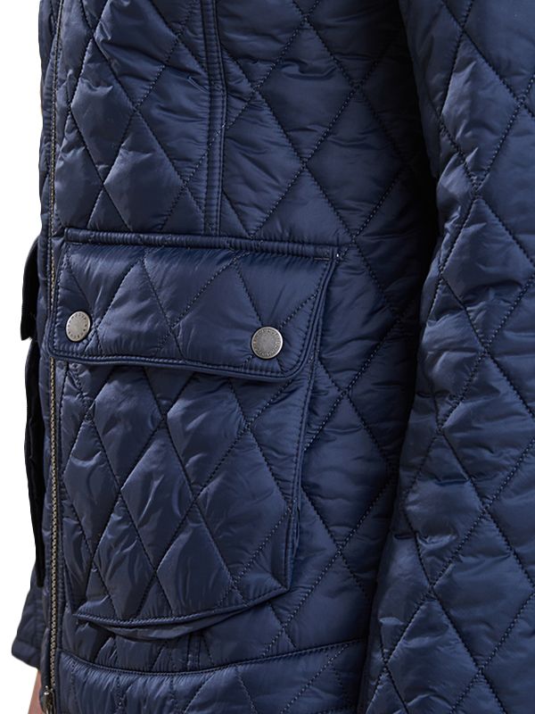 barbour dolostone quilted jacket navy