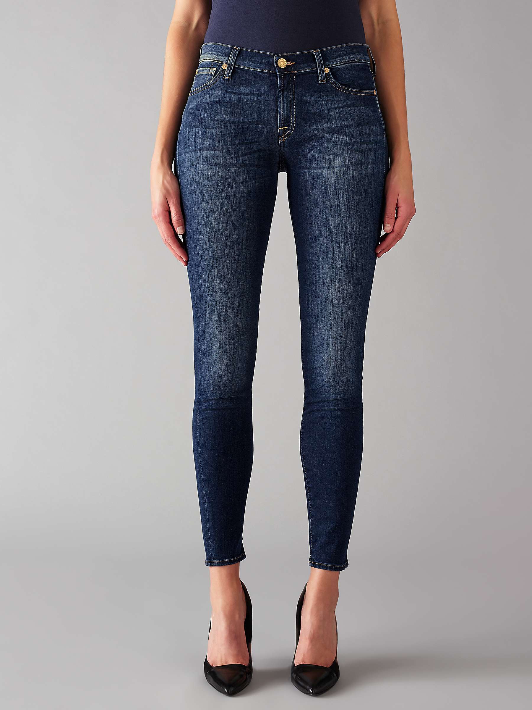 7 For All Mankind The Skinny B Air Jeans Duchess At John Lewis Partners