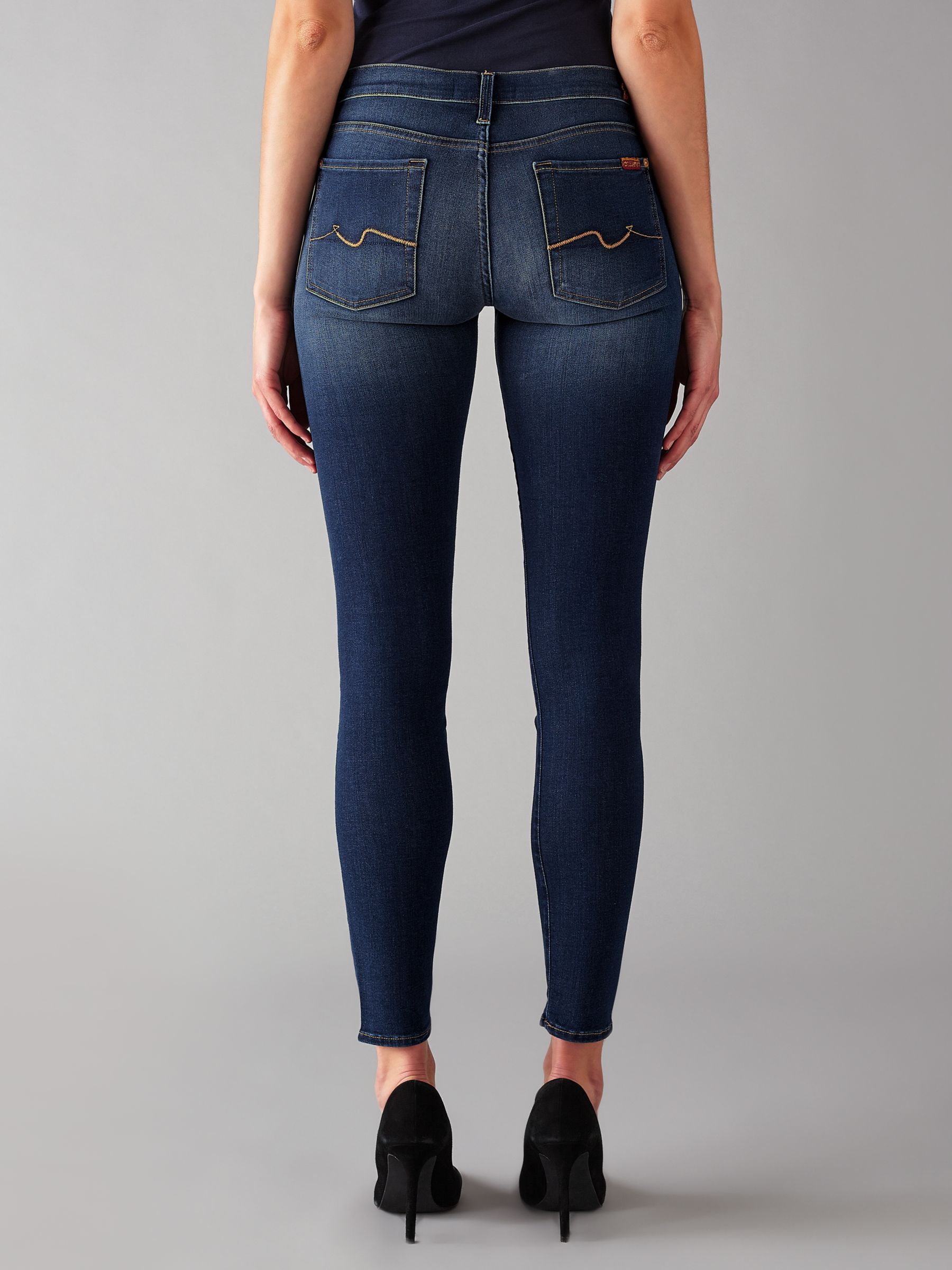 7 For All Mankind The Skinny B(air) Jeans, Duchess at John Lewis & Partners