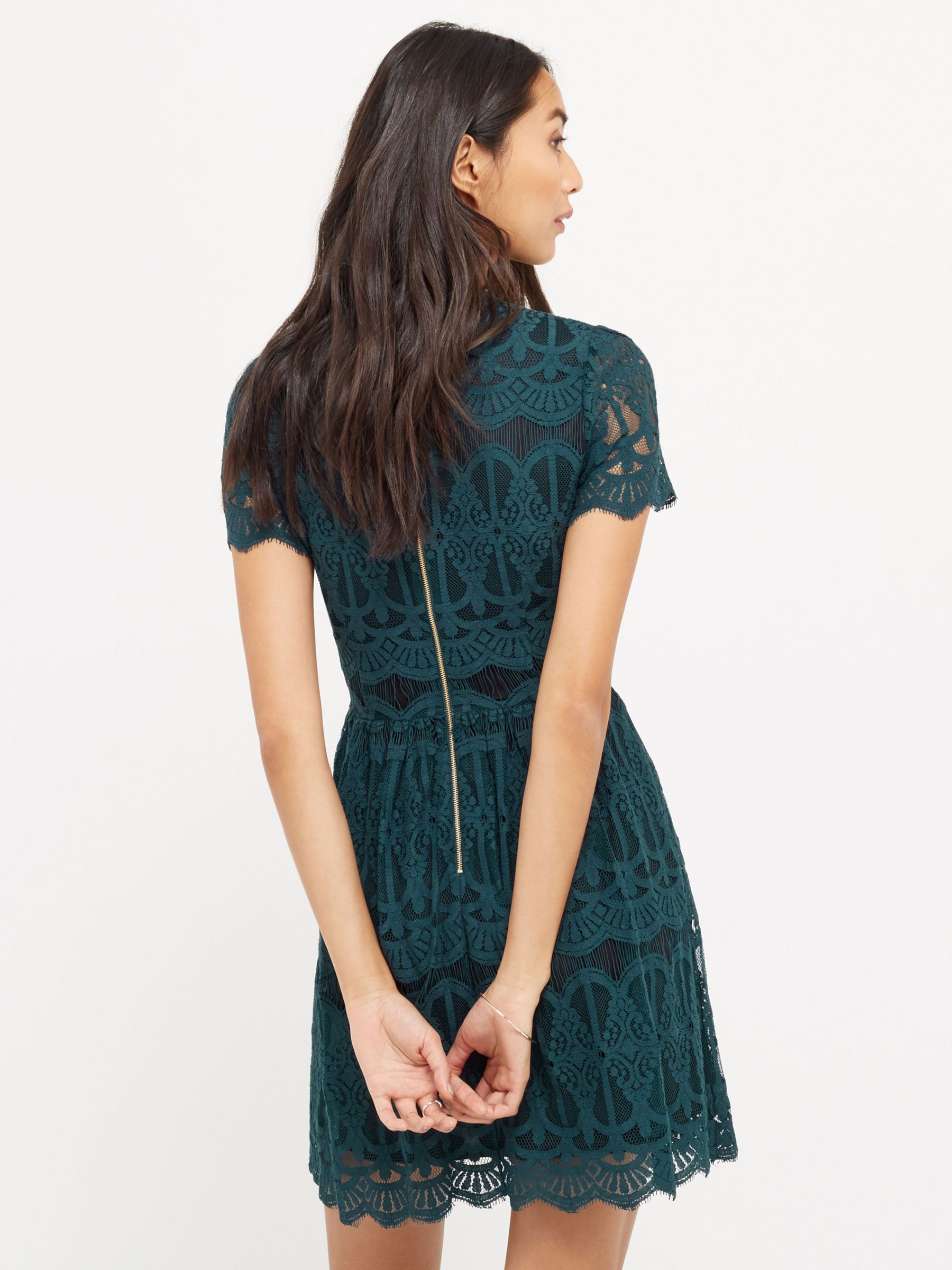 oasis green lace dress