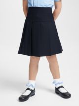 Girls Black Adjustable Waist Pencil School Skirt