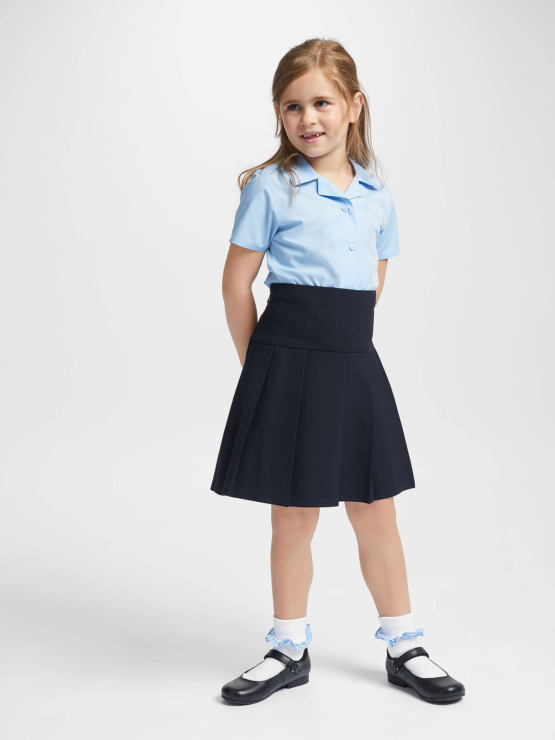 Buy John Lewis Girls' Generous Fit Adjustable Waist Pleated School Skirt Online at johnlewis.com