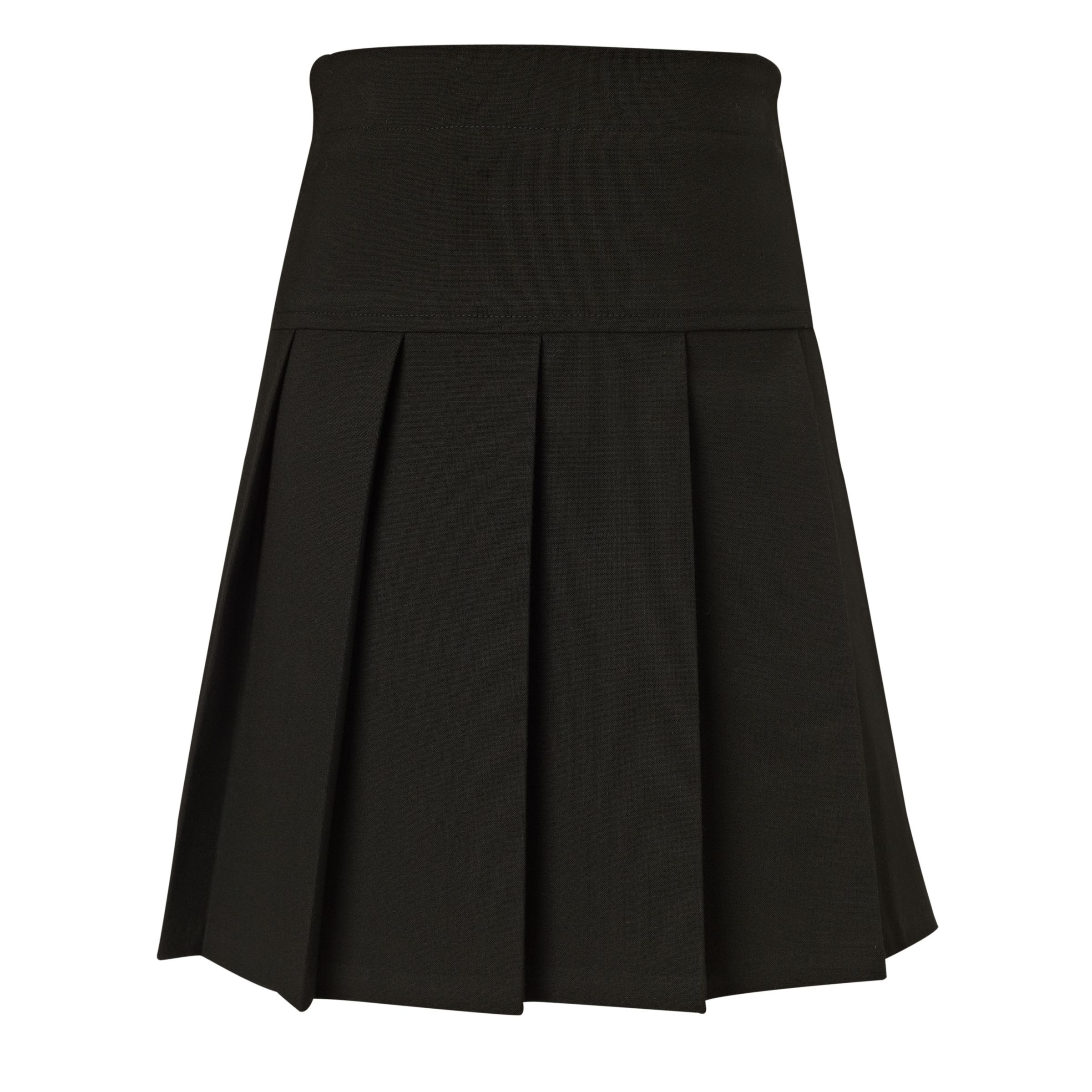 Buy John Lewis & Partners Girls' Panel Pleated School Skirt, Black, 5 years Online at johnlewis.com