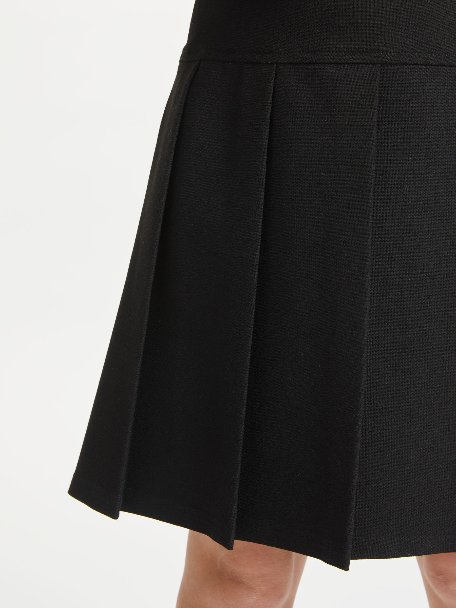 Richmond School Girls Black Designer Pleated Skirt (Compulsory