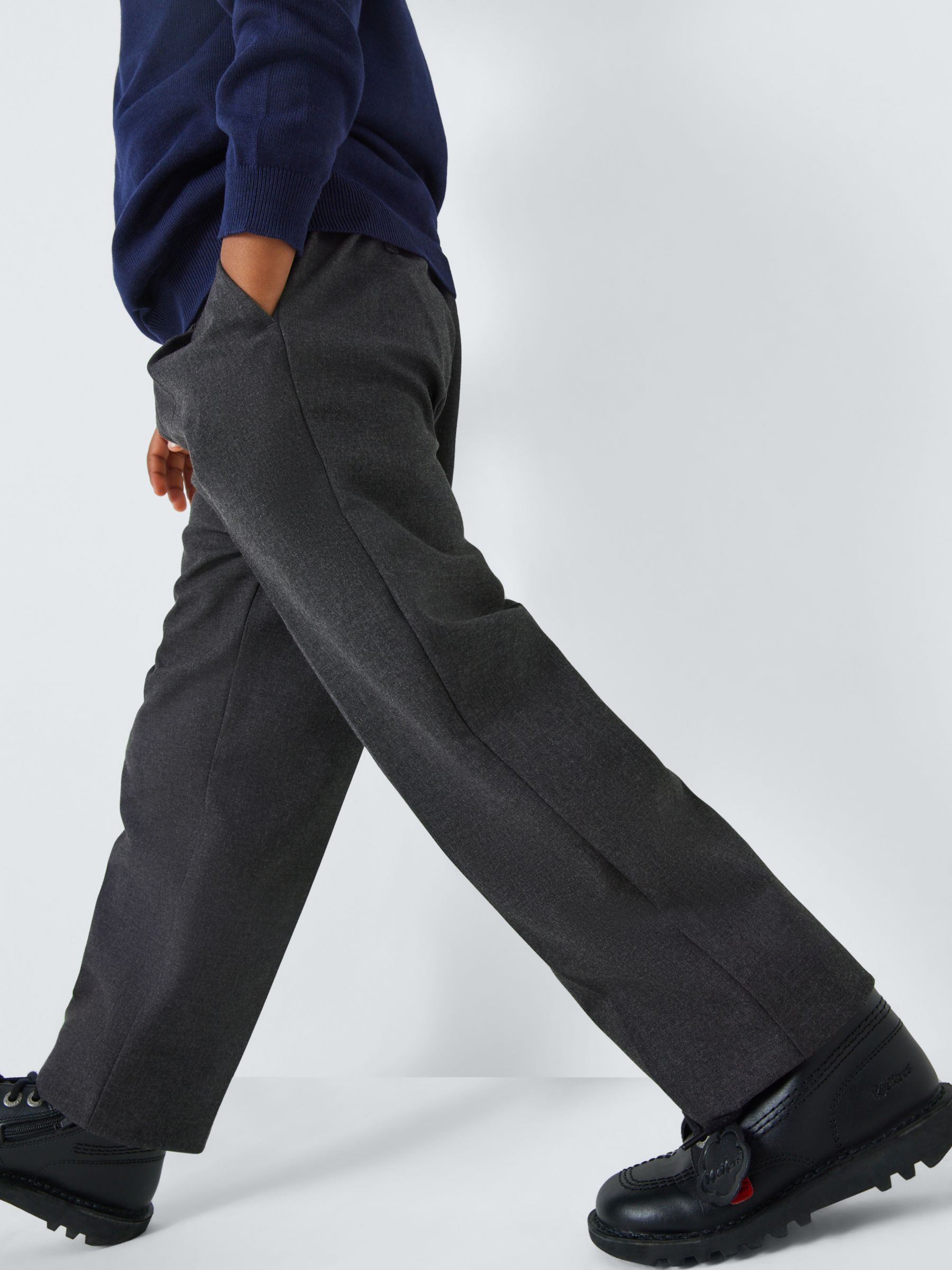 Buy John Lewis ANYDAY Adjustable Waist Boys' School Trousers, Pack of 2 Online at johnlewis.com