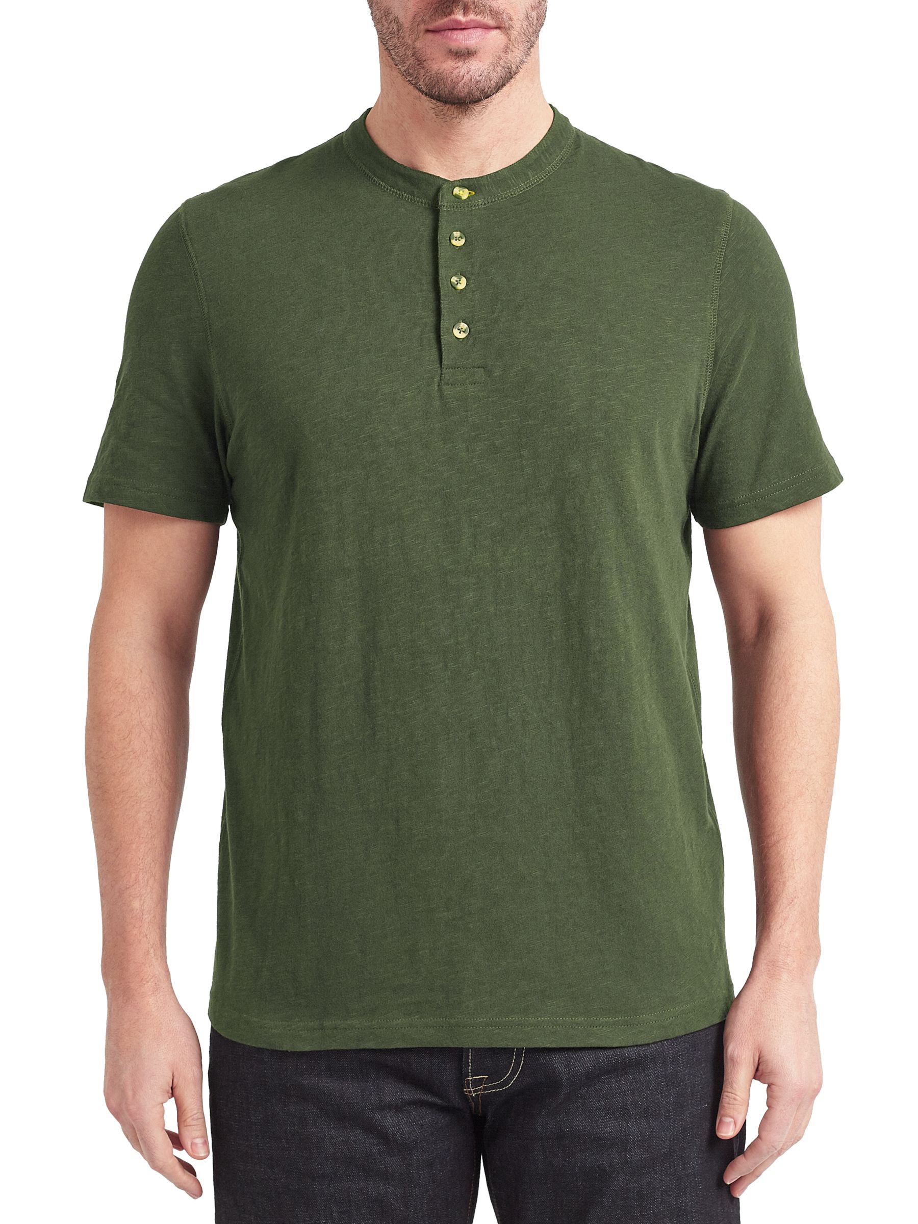 John Lewis Short Sleeve Henley T-Shirt at John Lewis & Partners