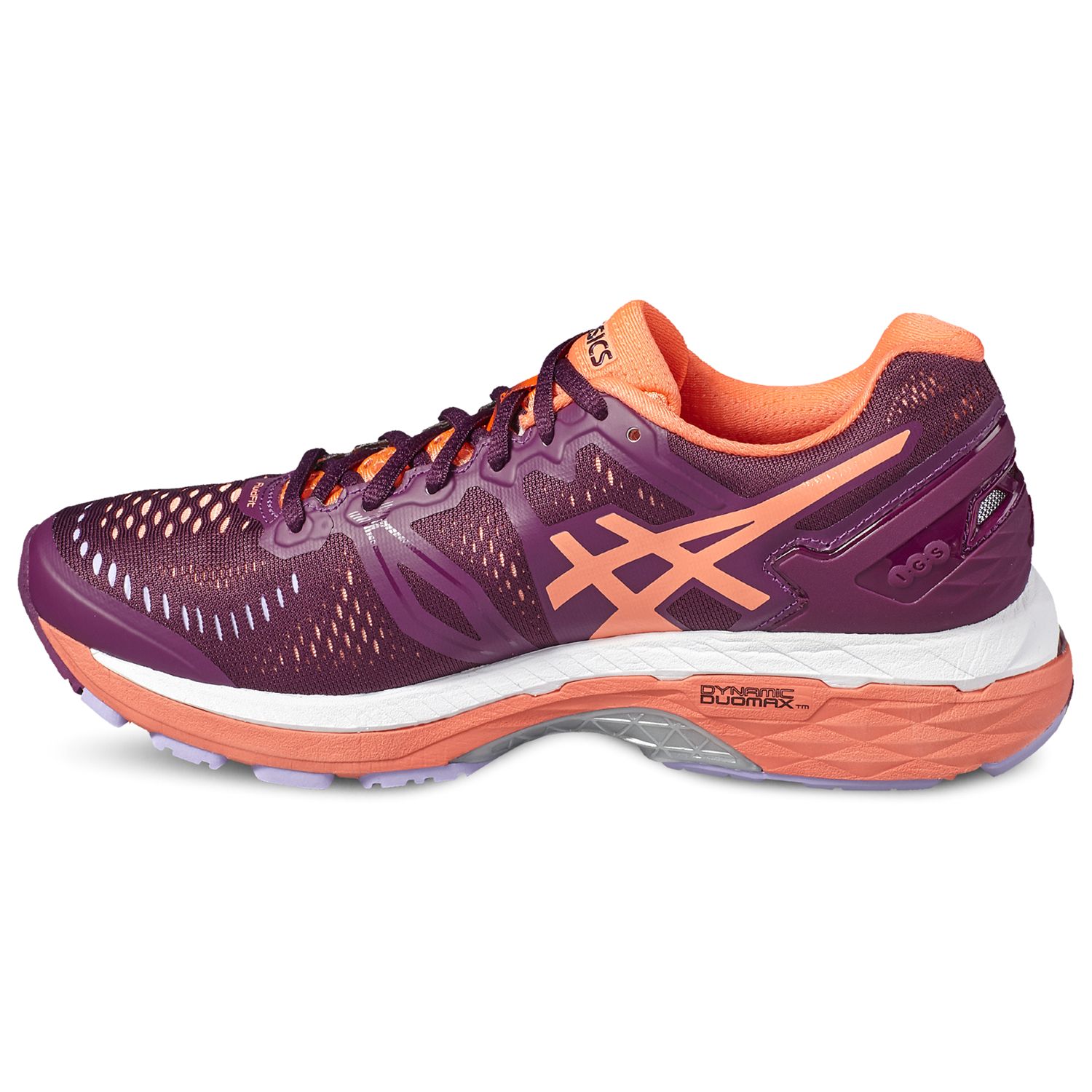 Asics Gel Kayano 23 Women S Running Shoes Purple Coral At John Lewis Partners