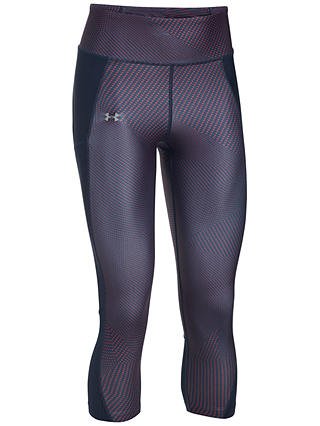 Under Armour Fly By Printed Capris, Purple