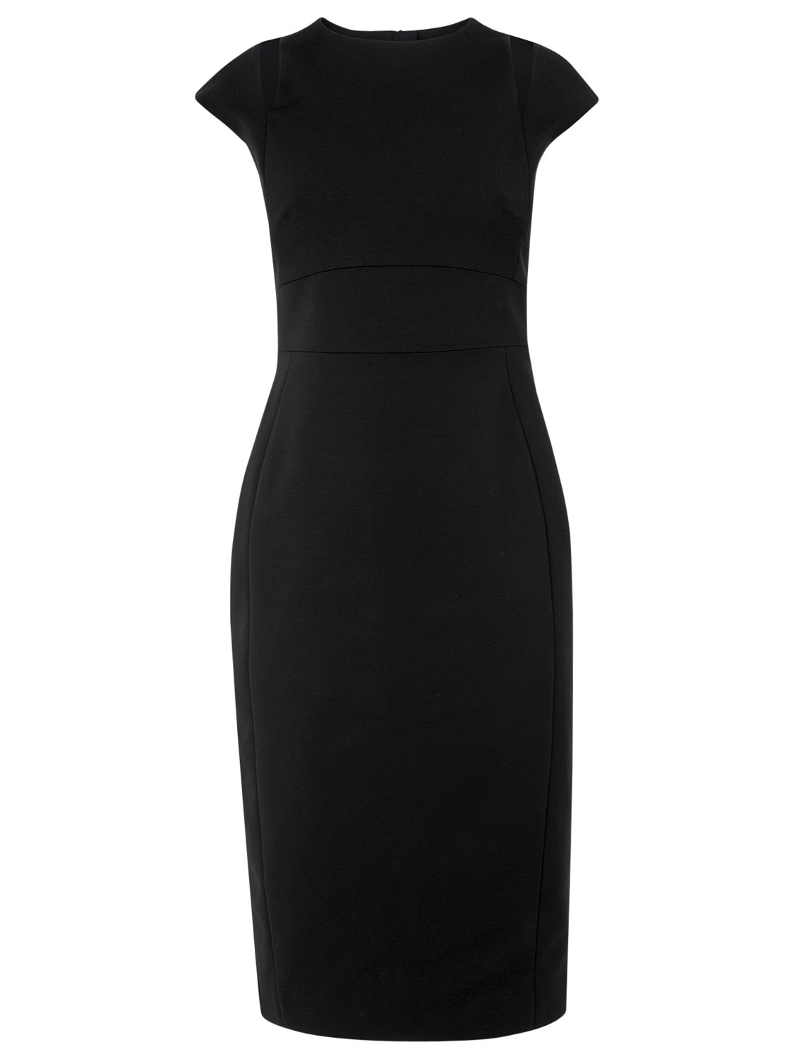 L.K. Bennett Nelly Slit Shoulder Dress, Black