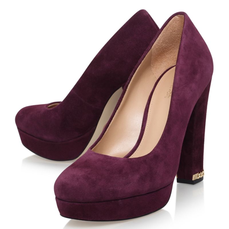 michael kors high heels purple
