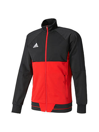 Adidas Football Tiro 17 Training Jacket, Black/Red