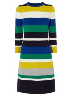 Karen Millen Ripple Stitch Dress, Multicolour, XS
