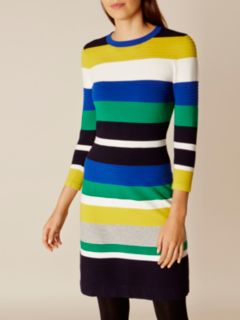 Karen Millen Ripple Stitch Dress, Multicolour, XS