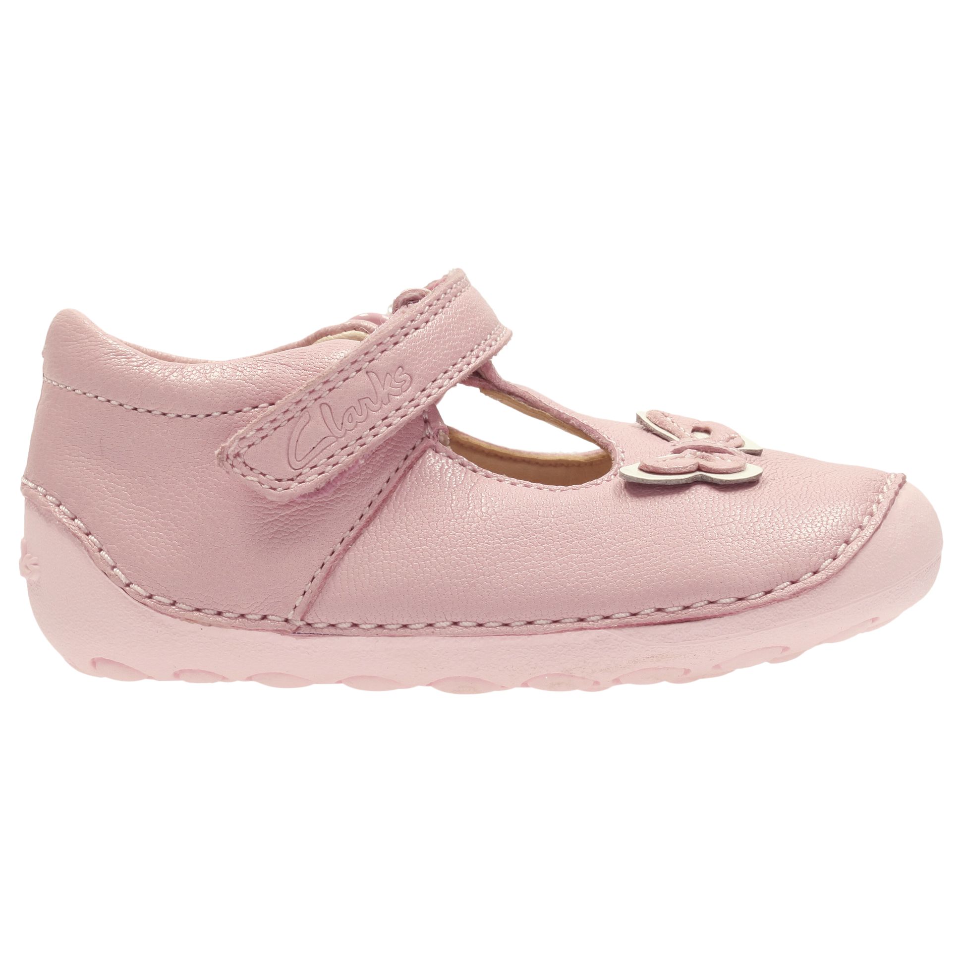 Little Wow T-Bar Shoes, Baby Pink 