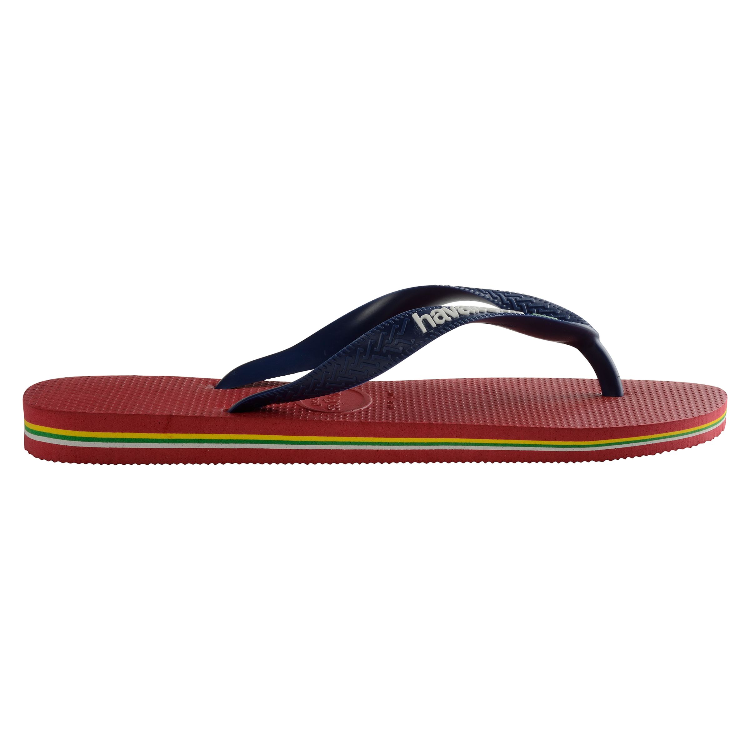 Havaianas Children's Brasil Logo Flip Flops, Red at John Lewis & Partners